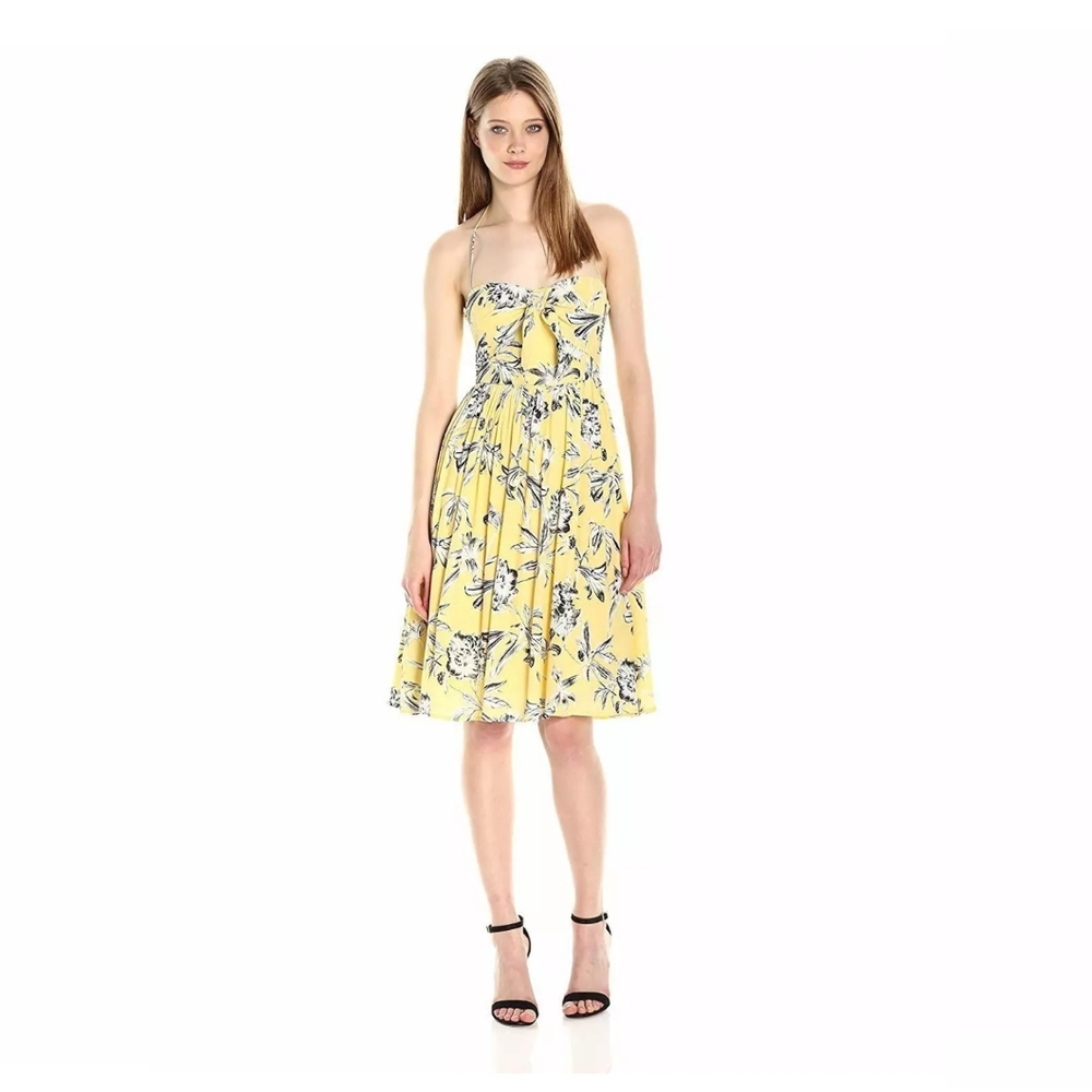BB Dakota Joss Crepe Lily floral printed midi dress size 2